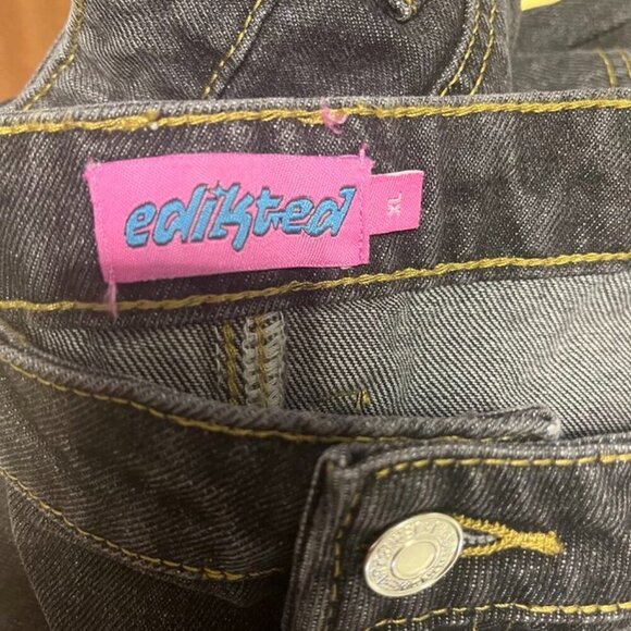 ✨ Edikted Studded Black Denim Jeans – Size Medium ✨NWOT - Picture 10 of 11